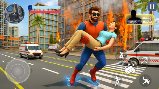 Super Hero Fight: Flying Game APK screenshot 1
