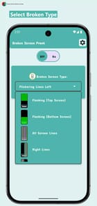 Screen prank: broken lcd joke APK screenshot 1