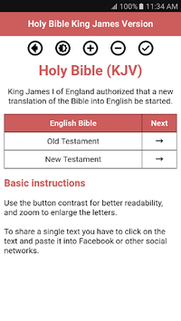 Holy Bible King James Version APK screenshot 1