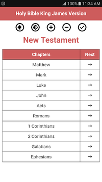 Holy Bible King James Version APK screenshot 1