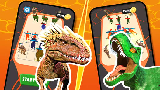 Merge Dinosaur - Fuse & Fight APK screenshot 1