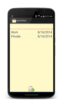 Notepad APK screenshot 1
