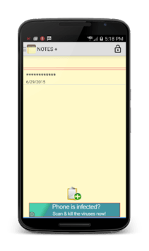NOTES APK screenshot 1