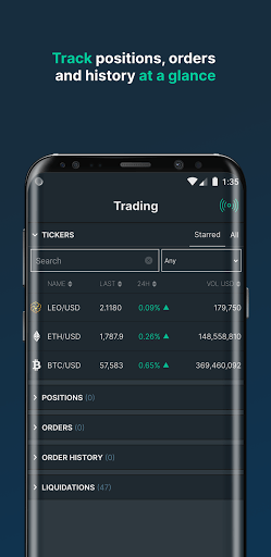 Bitfinex APK screenshot 1 Bitfinex APK screenshot 1