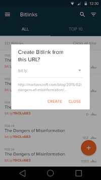 Bitly APK screenshot 1