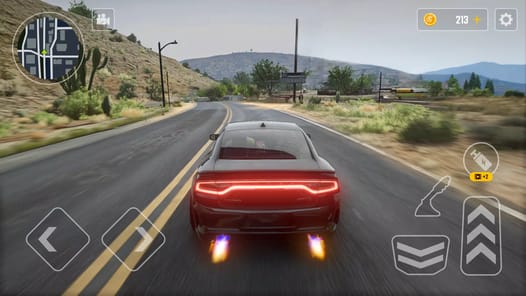 Driving Dodge Charger Race Car APK screenshot 1