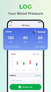 Blood Pressure App APK screenshot 1