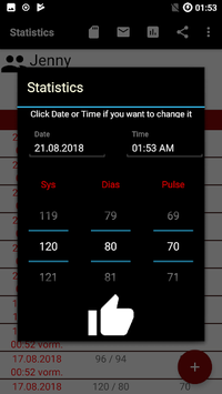Blood pressure App APK screenshot 1
