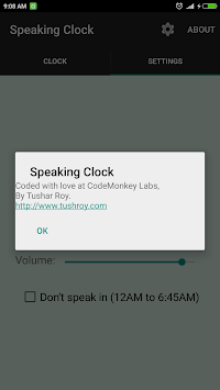 সময় বলা ঘড়ি Bangla Talking Clock (Ad free) APK screenshot 1