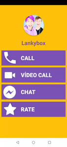 Lankybox Fake Video Call - Lan APK screenshot 1