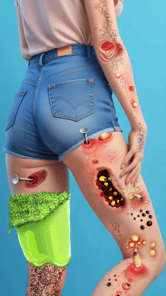 ASMR Doctor Makeup Salon games APK screenshot 1