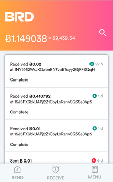 BRD - bitcoin wallet APK screenshot 1