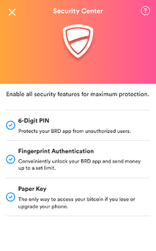 BRD - bitcoin wallet APK screenshot 1