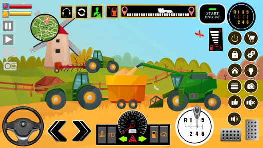 Farm Tractors Dinosaurs Games APK screenshot 1
