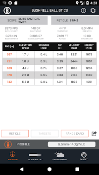 Bushnell Ballistics APK screenshot 1 Bushnell Ballistics APK screenshot 1