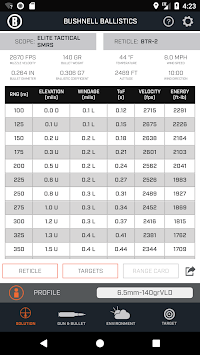 Bushnell Ballistics APK screenshot 1 Bushnell Ballistics APK screenshot 1