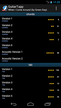 GuitarTapp - Tabs & Chords APK screenshot 1