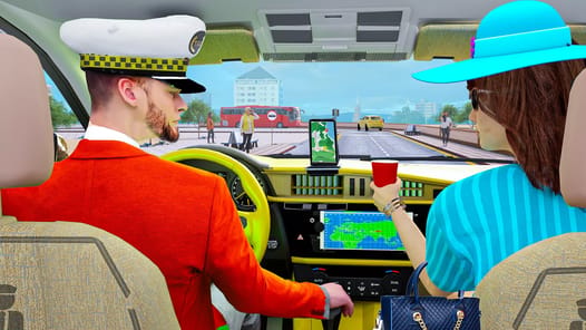 Car Driving Taxi Simulator APK screenshot 1