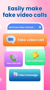 Prank call - Fake videos APK screenshot 1