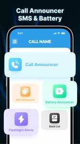 Call Announcer - SMS & Battery APK screenshot 1