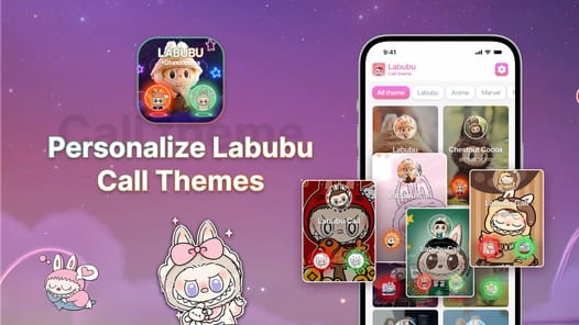 Labubu Color Call Theme APK screenshot 1