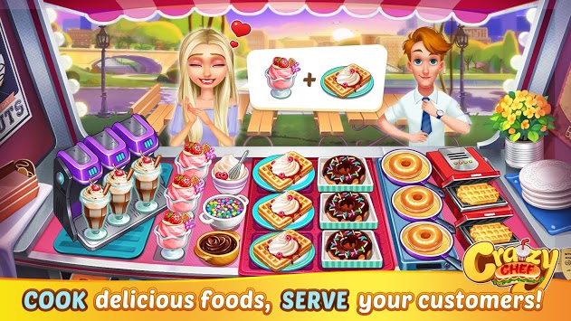 Crazy Chef: Fast Restaurant Cooking Game APK screenshot 1