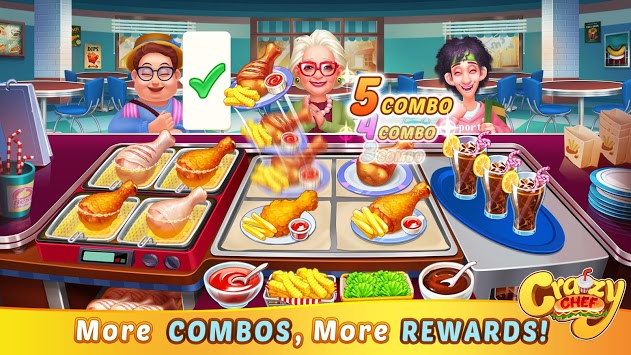 Crazy Chef: Fast Restaurant Cooking Game APK screenshot 1