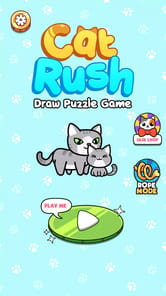 Cat Rush: Draw Puzzle Game APK screenshot 1 Cat Rush: Draw Puzzle Game APK screenshot 1