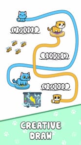 Cat Rush: Draw Puzzle Game APK screenshot 1 Cat Rush: Draw Puzzle Game APK screenshot 1