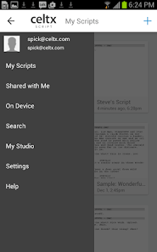 Celtx Script APK screenshot 1 Celtx Script APK screenshot 1