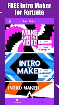 Fort Intro Maker for YouTube - make Fortnite intro APK screenshot 1