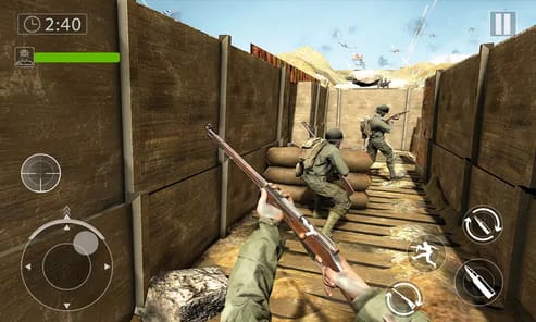 D-Day World War 2 Army Games APK screenshot 1