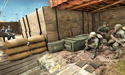 D-Day World War 2 Army Games APK screenshot 1