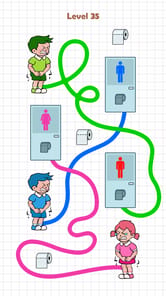 Toilet Rush Race: Pee Master APK screenshot 1