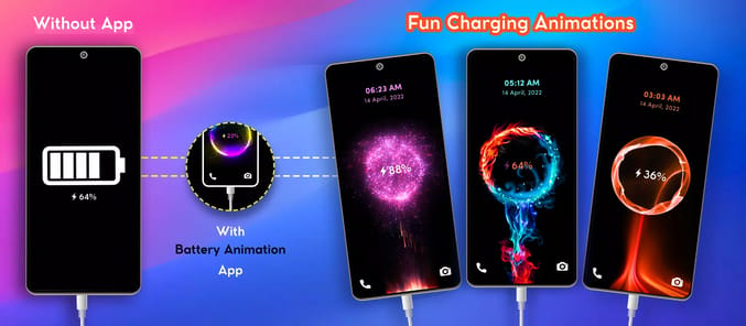 charging animation lock screen APK screenshot 1