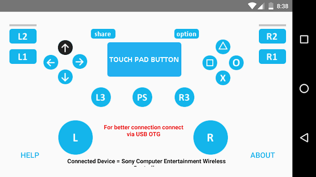 PS4 controller Tester APK screenshot 1