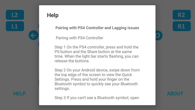 PS4 controller Tester APK screenshot 1