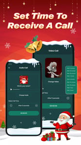 Call Theme: Video Call Santa APK screenshot 1