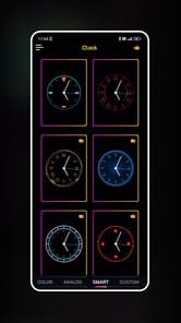 Neon Clock Wallpaper APK screenshot 1