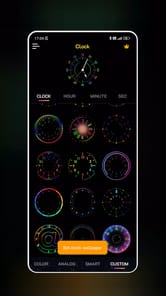 Neon Clock Wallpaper APK screenshot 1