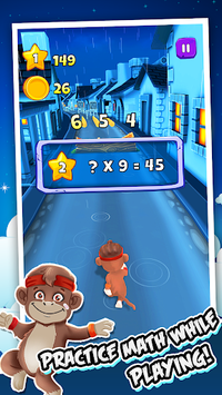 Toon Math: Endless Run and Math Games APK screenshot 1