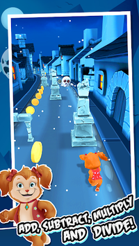 Toon Math: Endless Run and Math Games APK screenshot 1