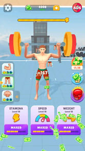 Idle Lifting Hero: Muscle Up APK screenshot 1