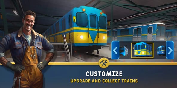 Train Simulator: subway, metro APK screenshot 1