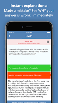 CompTIA ® A+ practice test APK screenshot 1