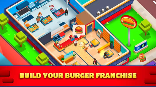 Idle Burger Empire Tycoon—Game APK screenshot 1