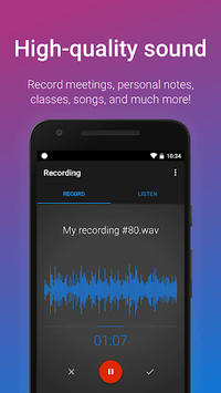 Easy Voice Recorder APK screenshot 1