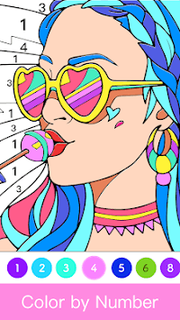 Paint.ly Color by Number - Fun Coloring Art Book🌺 APK screenshot 1