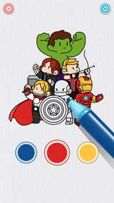 Coloring Paint: ASMR Superhero APK screenshot 1