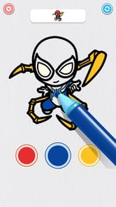 Coloring Paint: ASMR Superhero APK screenshot 1